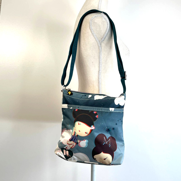 Harajuku Lovers Handbags - Harajuku Lovers Fabric Crossbody Celestial Print Kawaii Tenwave